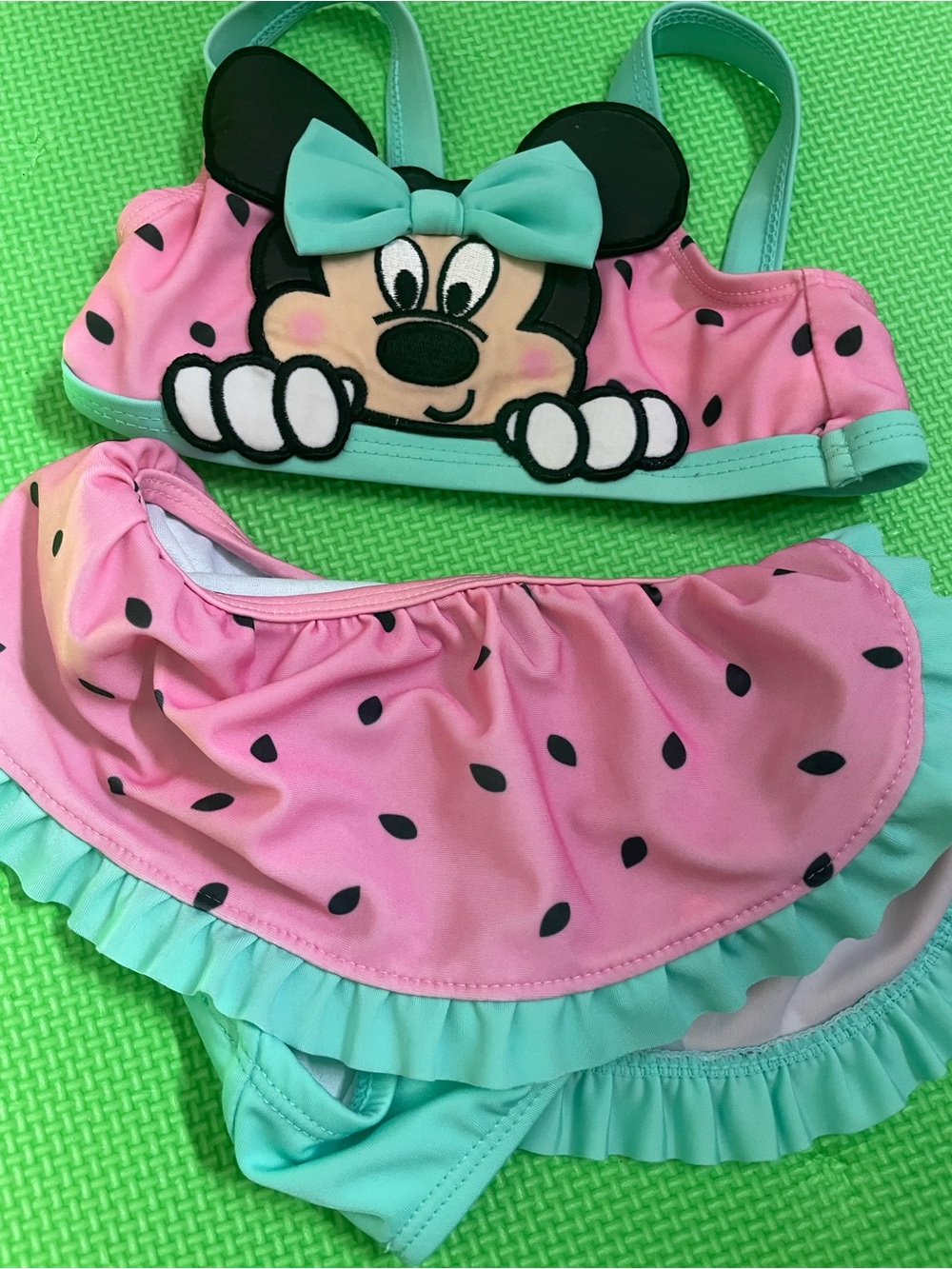 Disney two piece 9-12 months Minnie swimsuit